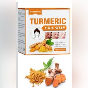 NWT Natural Turmeric Soap Bar Face & Body, Skin Brightening Soap Dark Spots